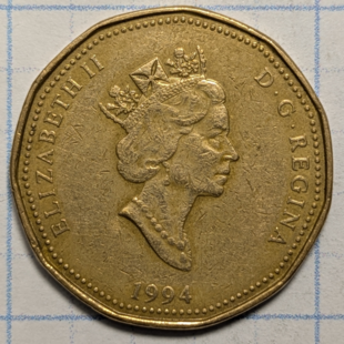 1994 loonie - National War Memorial