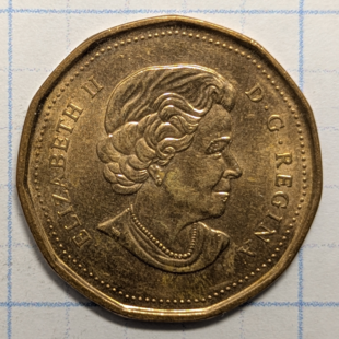 2010 loonie - Navy Centennial