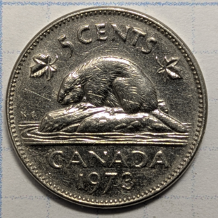 1973 nickel -
