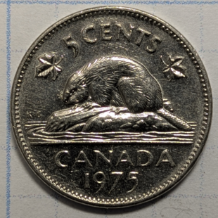 1975 nickel -